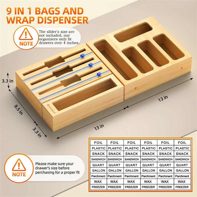 bamboo shelf organizer
