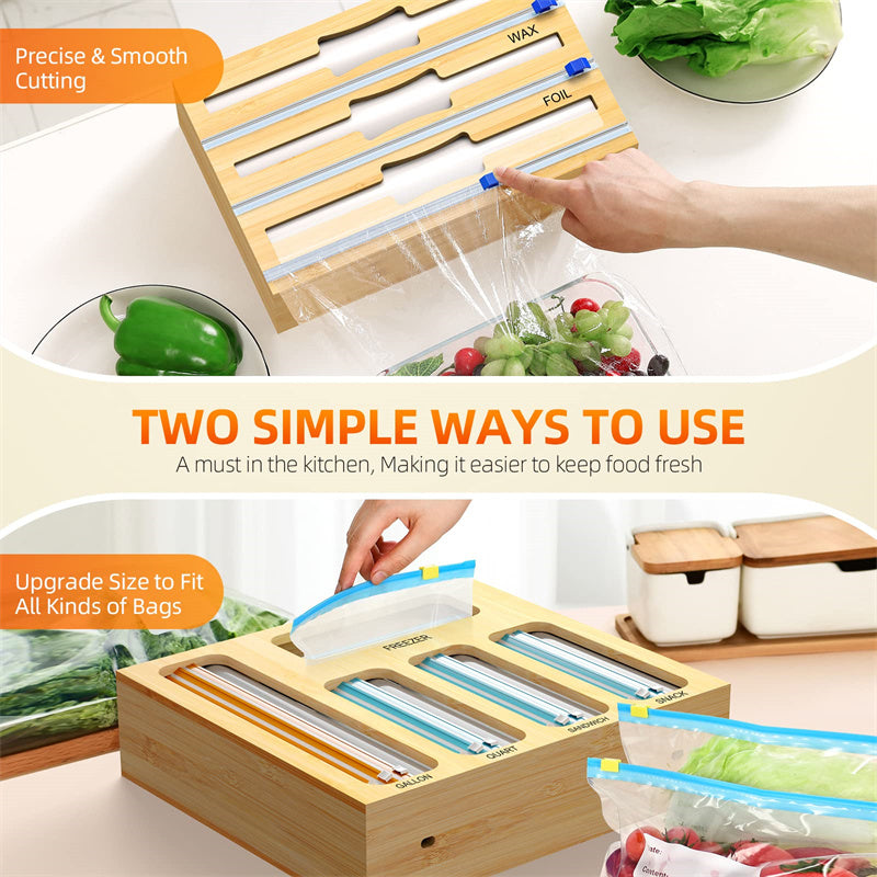 bamboo shelf organizer