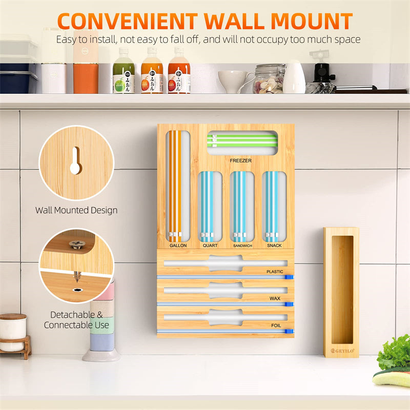 bamboo shelf organizer