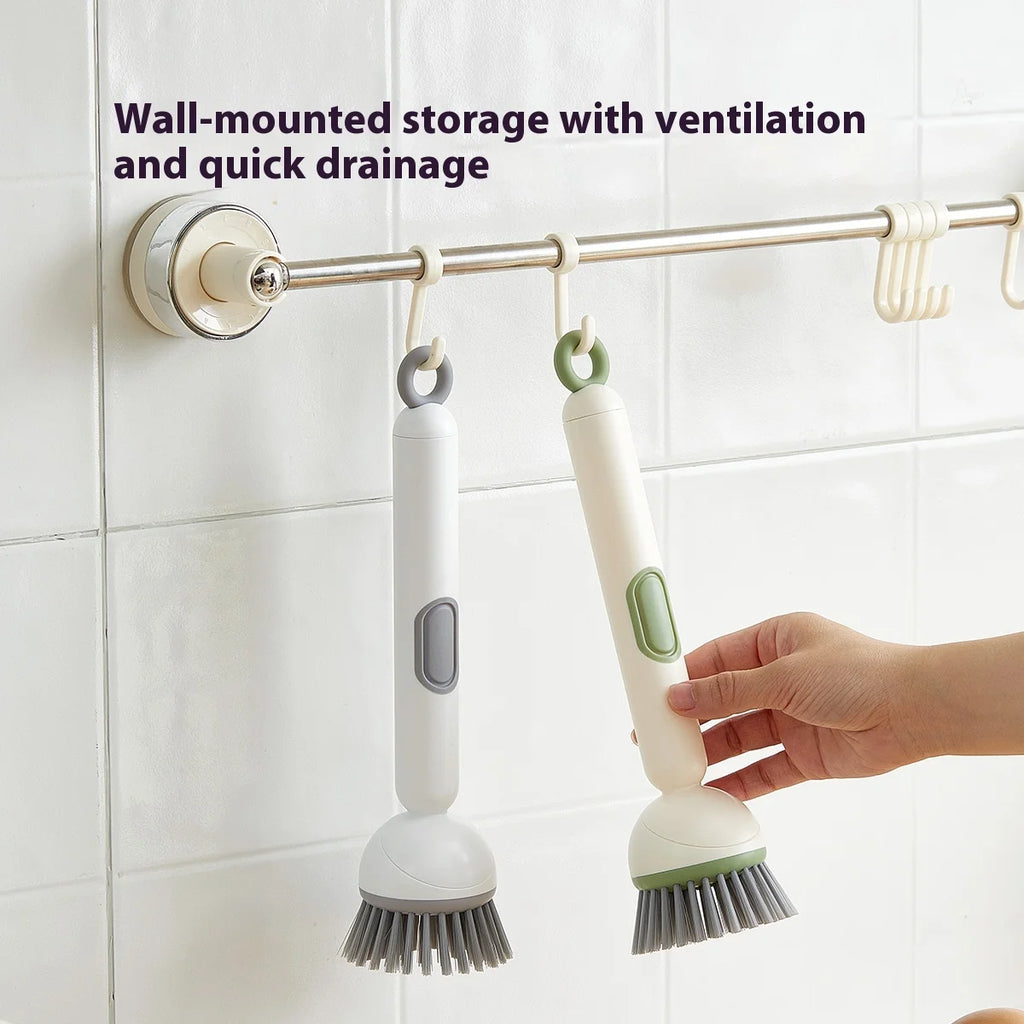 Long-Handled Kitchen Cleaning Brush