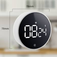 Round Wall Mount Led Rotary Timer Magnetic Cooking