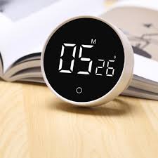 Round Wall Mount Led Rotary Timer Magnetic Cooking