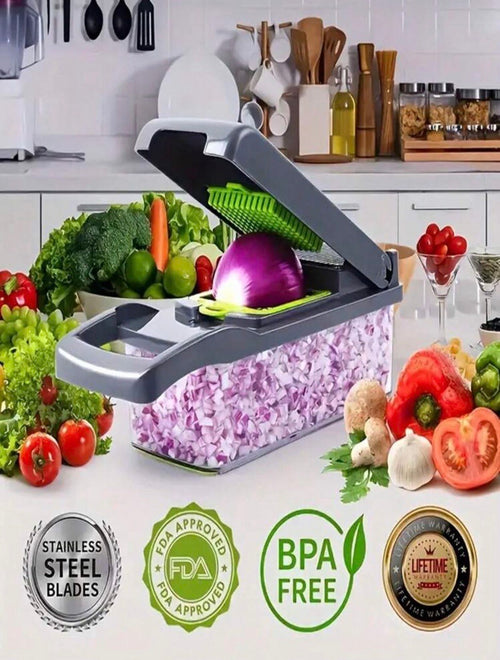 Fruit Vegetable Chopper Food Grade Kitchen